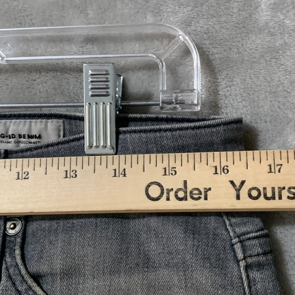 Adriano Goldschmied AG ED The Everett Slim Straight Grey Jeans 30x32.5 Mens - Picture 14 of 16